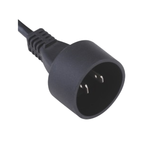 What are the common types of insulation used in two-core US plug power cords, and how do they impact safety and performance?